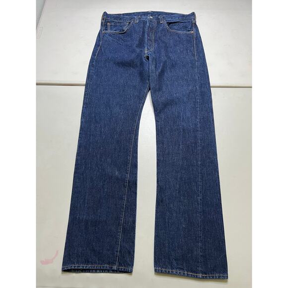 Levi’s 501XX Selvedge Jeans Button Fly Dark Wash Redline Denim Men 36x34 - Picture 6 of 16
